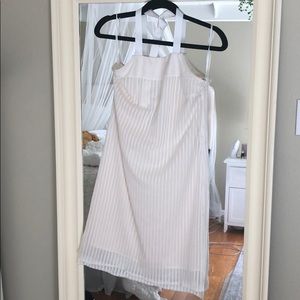 By Smith white apron dress opened back